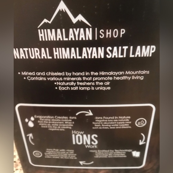 New Himalayan Salt Lamp Light in Original Box for Healthy L… - Picture 2 of 6